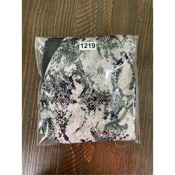 Boho Crochet Festival Dress Beachwear by Japna Women XL Black Cream Snake Print - Picture 9 of 9